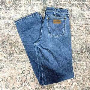 Wrangler 36mav Performance Cowboy Cut Jeans Men's 31x33 Blue Denim Straight